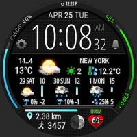 Digital Weather Watch face P4