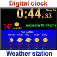 Digital clock weather station