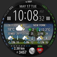 Digital Weather Watch face P2