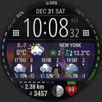 Digital Weather Watch face P3