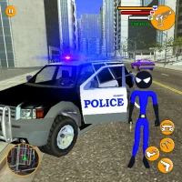 US Police Stickman Rope Hero