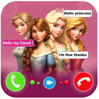 princess fake call & chat