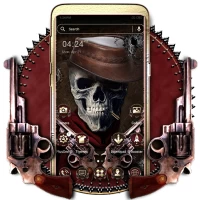 Cowboy Skull Launcher Theme