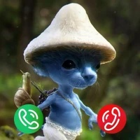 Smurf Cat Video Call Prank