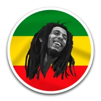 Bob Marley Sticker