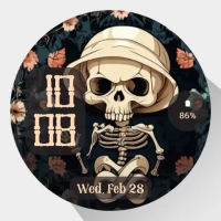 Skull Watch Face