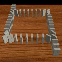 3D Domino Toppling