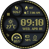 Sporty Digital Watch Face