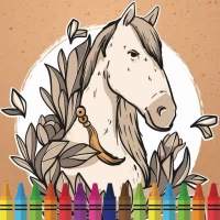 Horse Lovers Coloring Book