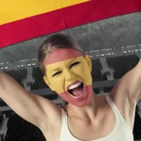 Football Fans Flag Face &#8211; Support Your Favorite National Team and Paint Faces