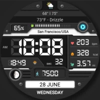 WFP 052 Digital watch face