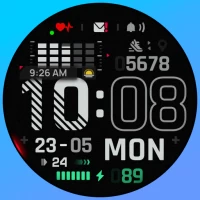 SH098 Watch Face, WearOS watch