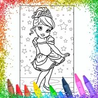 Glitter Princess Coloring Book