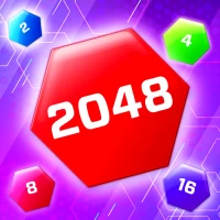 2048 Hexa Merge Drop Puzzle