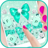 Green Diamond Bow Keyboard The