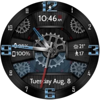 Wooden Gears HD Watch Face