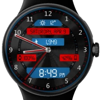 Black Metal LED HD Watch Face