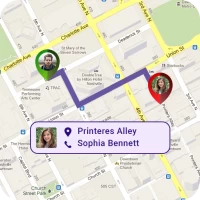 Phone Location Tracker via GPS