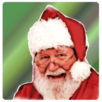 Santa Claus Photo Stickers