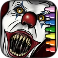 Horror Clown Coloring Pages