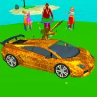 Golden Car Run 3D