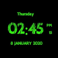 Super Digital Clock Wallpaper