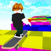 Skateboard Obby Racing Parkour