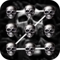 Skull 3D Pattern Lock Screen