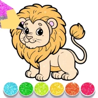 Lion King Glitter Coloring